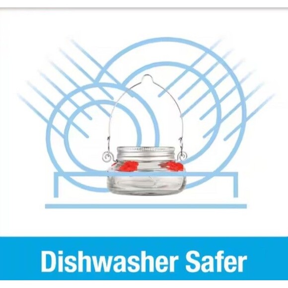 Wild Wings Glass Mason Jar Hummingbird Feeder - Picture 9 of 15